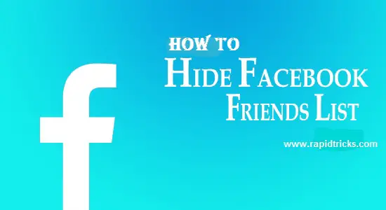 How To Hide Friend List In Facebook