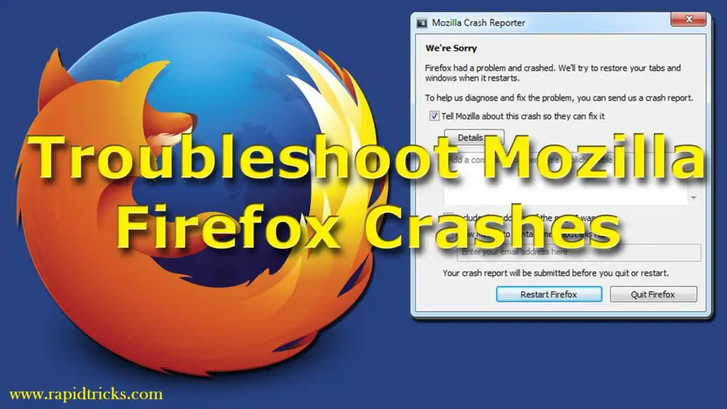 How TO Fix Mozilla Firefox Crashing Problem