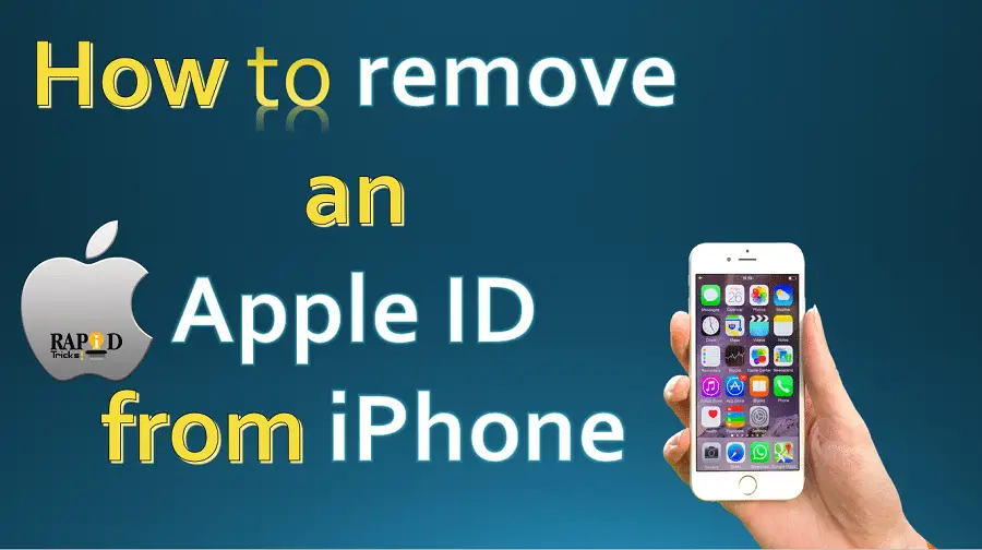 How to remove an Apple ID from iPhone