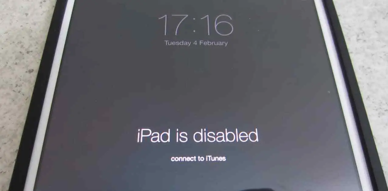 ipad is disabled connect to iTunes